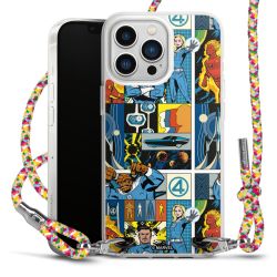 New Carry Case Transparent Stoff colourful/silber