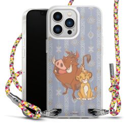 New Carry Case Transparent Stoff colourful/silber