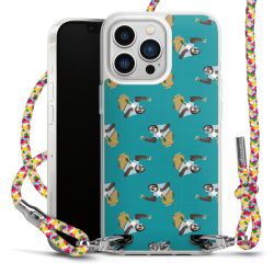 New Carry Case Transparent Stoff colourful/silber