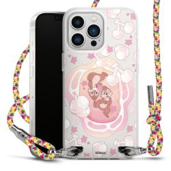 New Carry Case Transparent Stoff colourful/silber