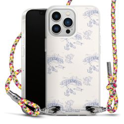 New Carry Case Transparent Stoff colourful/silber