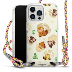 New Carry Case Transparent Stoff colourful/silber