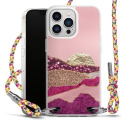 New Carry Case Transparent Stoff colourful/silber