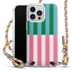 New Carry Case Transparent Stoff colourful/silber