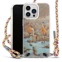 New Carry Case Transparent Stoff colourful/silber