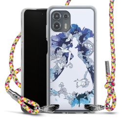 New Carry Case Transparent Stoff colourful/silber