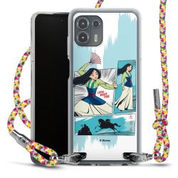 New Carry Case Transparent Stoff colourful/silber