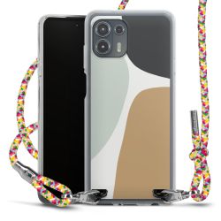 New Carry Case Transparent Stoff colourful/silber