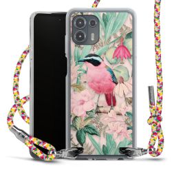 New Carry Case Transparent Stoff colourful/silber