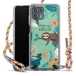 New Carry Case Transparent Stoff colourful/silber