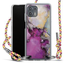 New Carry Case Transparent Stoff colourful/silber