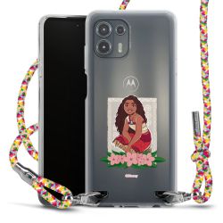 New Carry Case Transparent Stoff colourful/silber