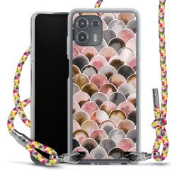 New Carry Case Transparent Stoff colourful/silber