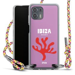 New Carry Case Transparent Stoff colourful/silber