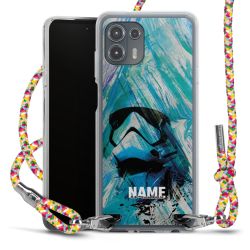 New Carry Case Transparent Stoff colourful/silber