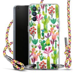 New Carry Case Transparent Stoff colourful/silber