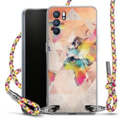 New Carry Case Transparent Stoff colourful/silber