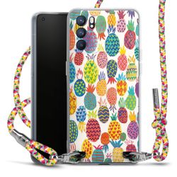 New Carry Case Transparent Stoff colourful/silber