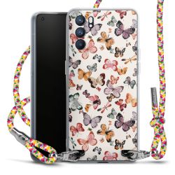 New Carry Case Transparent Stoff colourful/silber