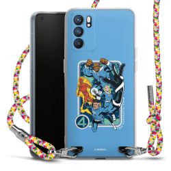 New Carry Case Transparent Stoff colourful/silber