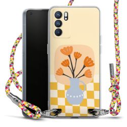 New Carry Case Transparent Stoff colourful/silber