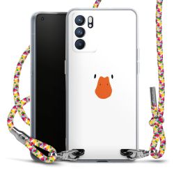 New Carry Case Transparent Stoff colourful/silber