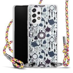 New Carry Case Transparent Stoff colourful/silber