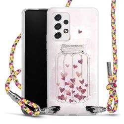 New Carry Case Transparent Stoff colourful/silber