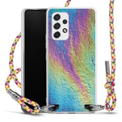 New Carry Case Transparent Stoff colourful/silber