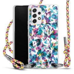 New Carry Case Transparent Stoff colourful/silber