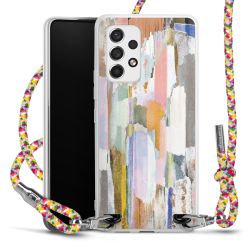 New Carry Case Transparent Stoff colourful/silber