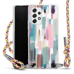 New Carry Case Transparent Stoff colourful/silber