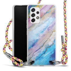 New Carry Case Transparent Stoff colourful/silber