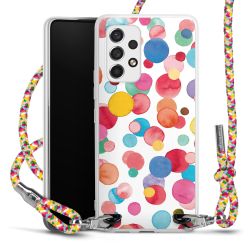 Carry Case Transparent Fabric colourful