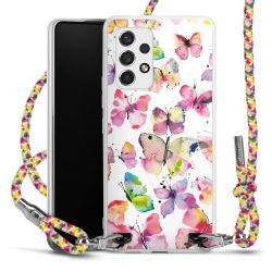 Carry Case Transparent Fabric colourful