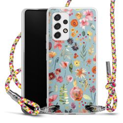 Carry Case Transparent Fabric colourful