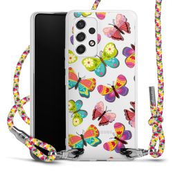 Carry Case Transparent Fabric colourful