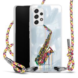 New Carry Case Transparent Stoff colourful/silber