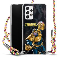 New Carry Case Transparent Stoff colourful/silber