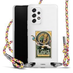 New Carry Case Transparent Stoff colourful/silber