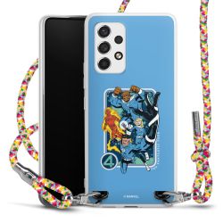 New Carry Case Transparent Stoff colourful/silber