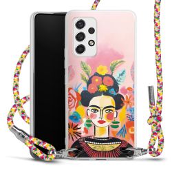 New Carry Case Transparent Stoff colourful/silber