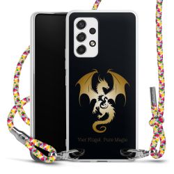 New Carry Case Transparent Stoff colourful/silber