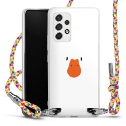 New Carry Case Transparent Stoff colourful/silber