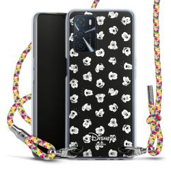 New Carry Case Transparent Stoff colourful/silber