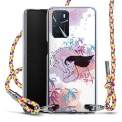 New Carry Case Transparent Stoff colourful/silber