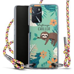 New Carry Case Transparent Stoff colourful/silber