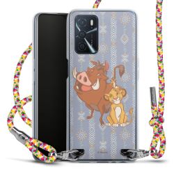 New Carry Case Transparent Stoff colourful/silber