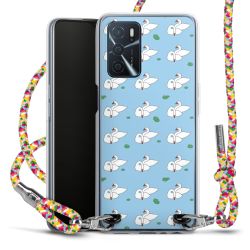 New Carry Case Transparent Stoff colourful/silber