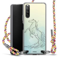 New Carry Case Transparent Stoff colourful/silber